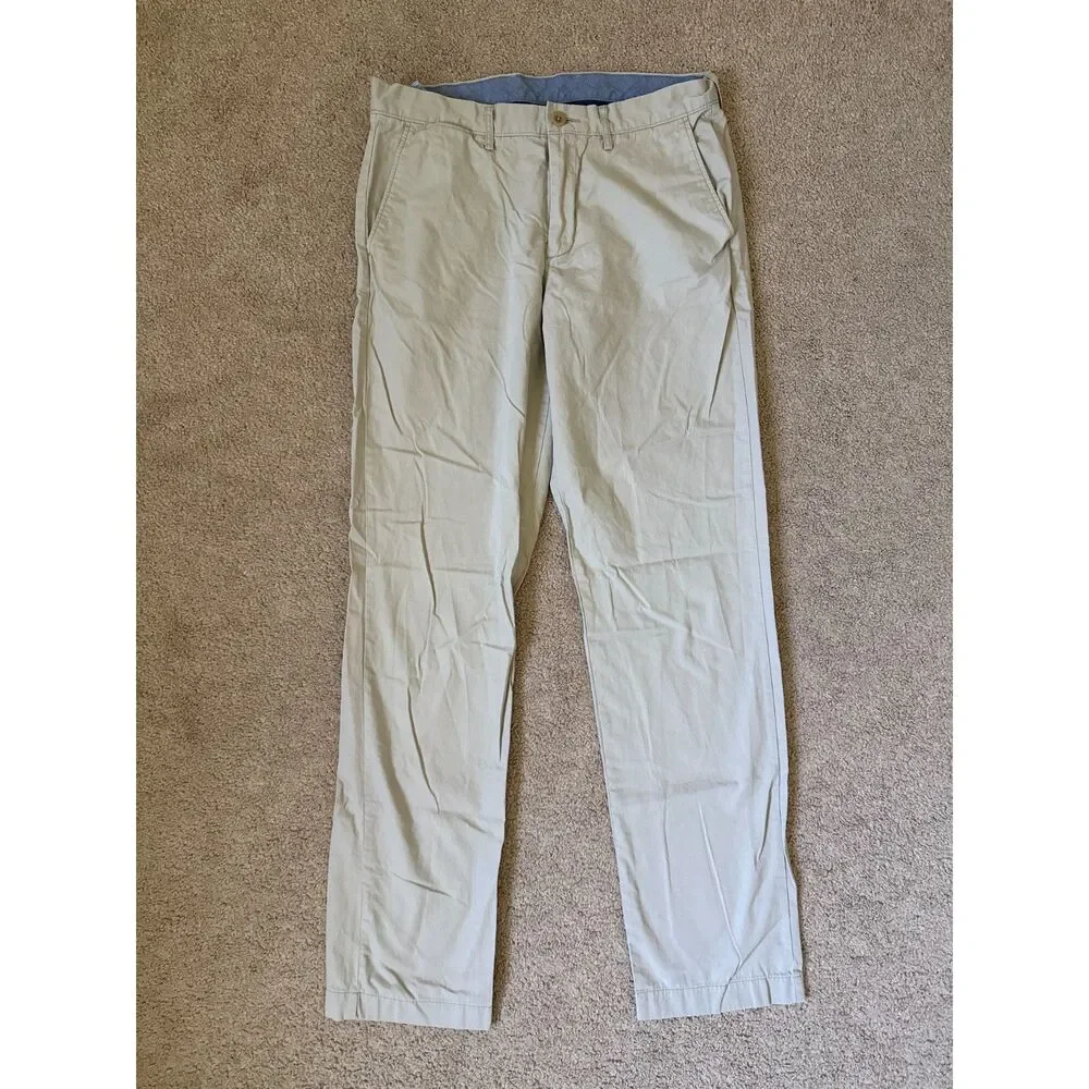 J.Crew Lightweight Men’s Khaki Chino Pants W32 L34 Beige Straight Leg